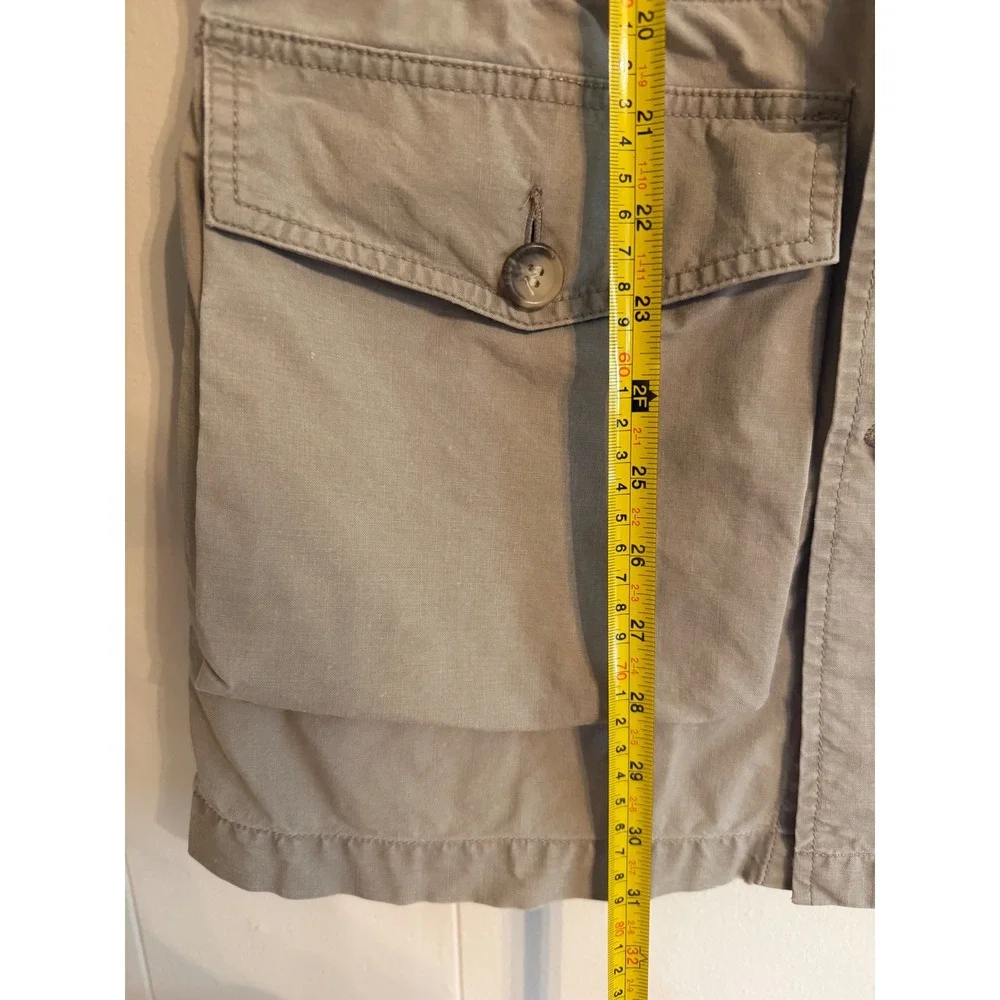 Banana Republic Safari Italian Canvas Bush Jacket Mens Small 80s Vintage Cotton
